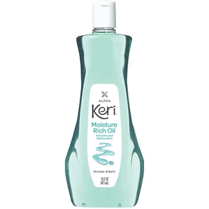 Keri Shower & Bath Moisture Rich Oil, Delicate, 16 Fl Oz - Image 1